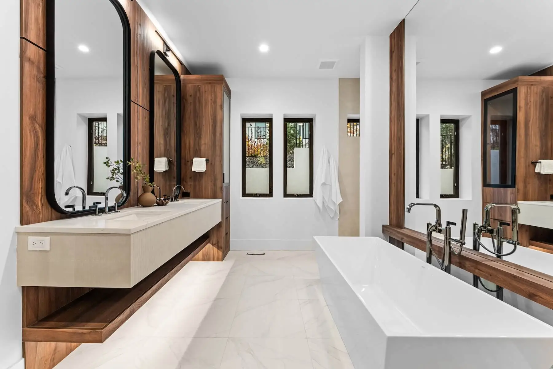 Modern bathroom in luxury home