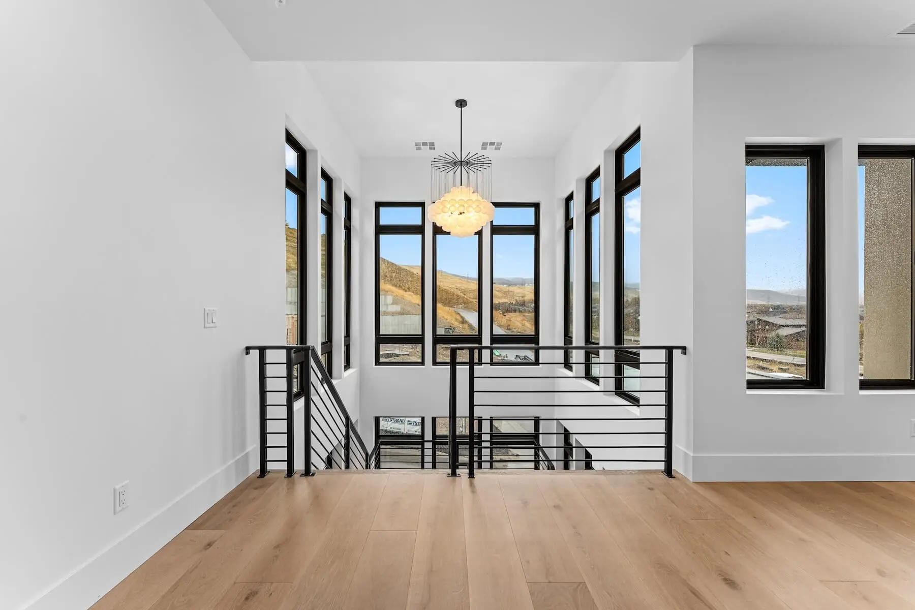 Staircase in a luxury home
