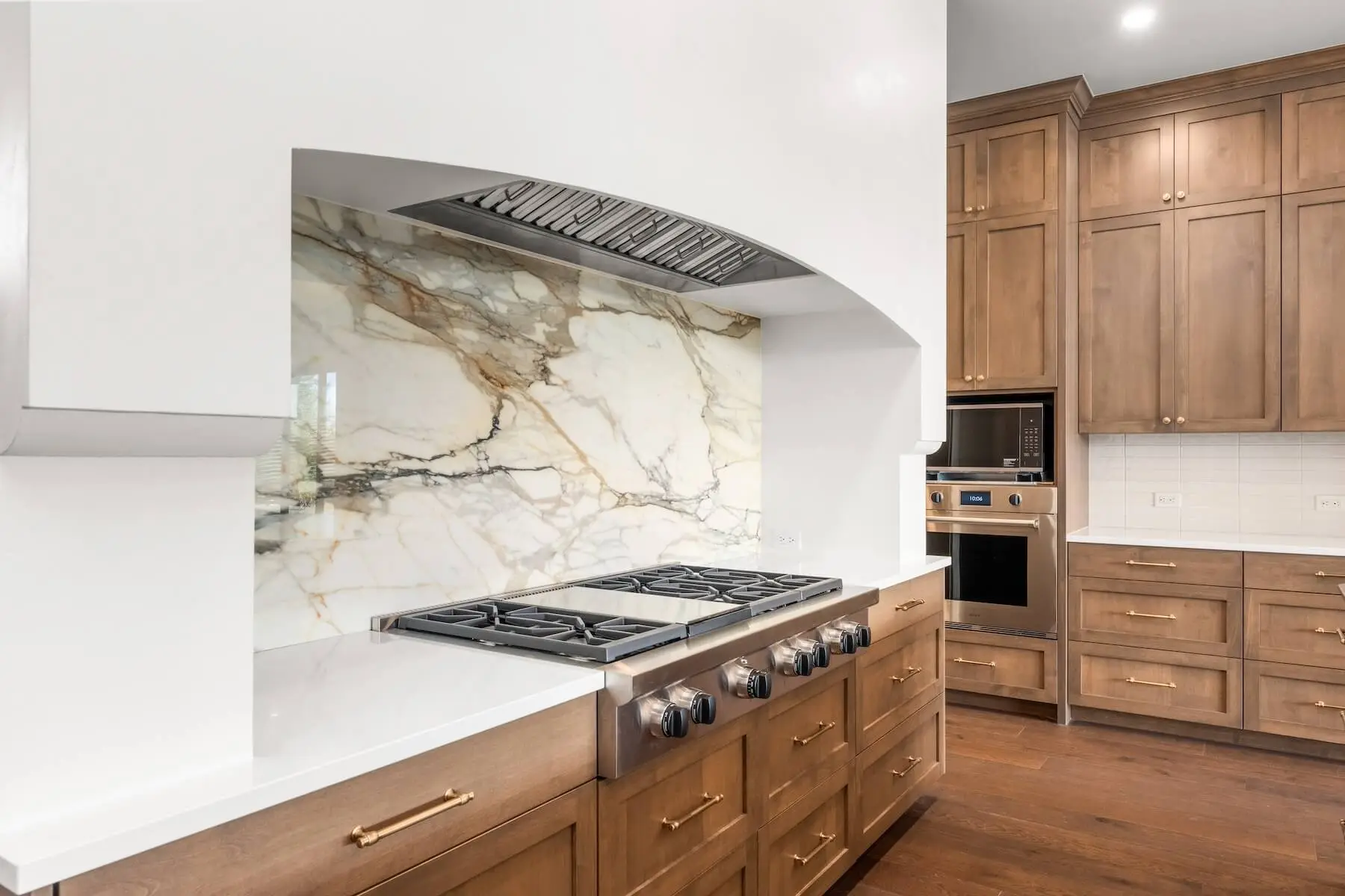 Kitchen backsplash in luxury home
