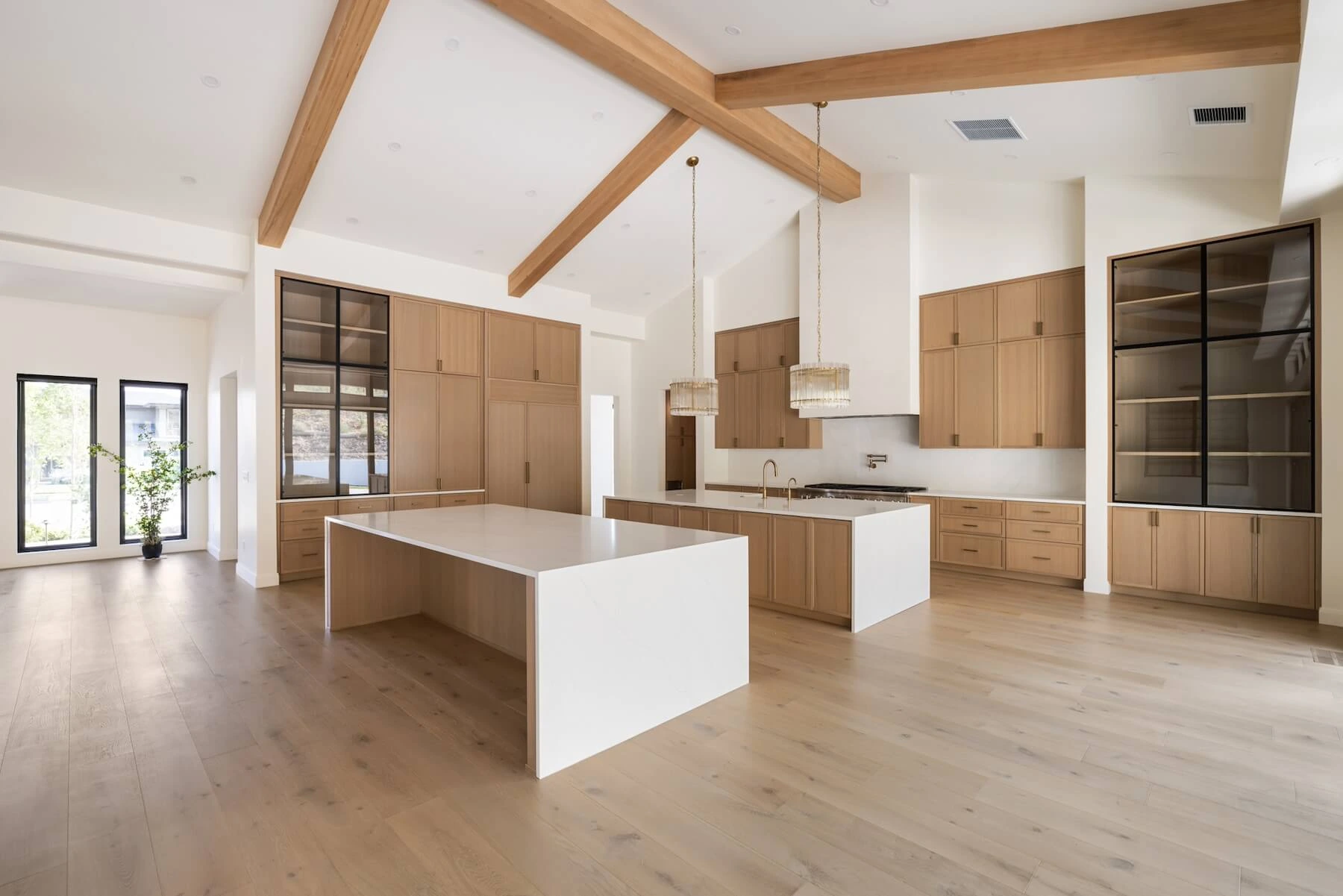 Large living room in spacious custom home