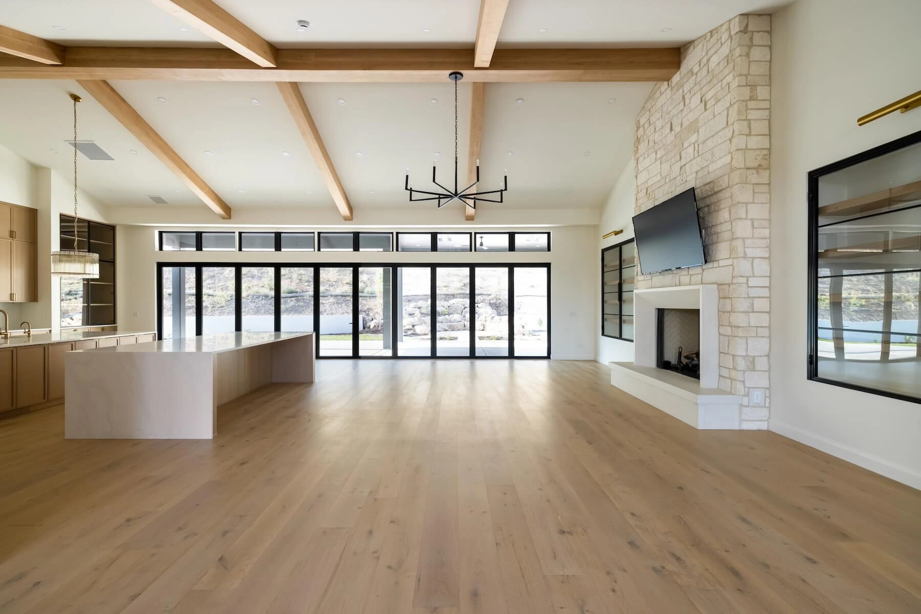 Open living room in Luxury Home